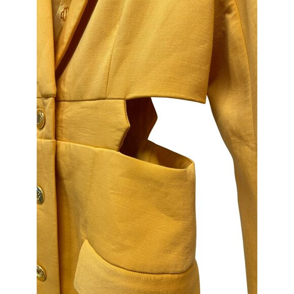 New Maje Size Large Cutout Orange Blazer Dress NWT - Picture 4 of 9